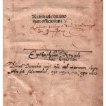 Durantis (Durandus), Guilelmus. Rationale divinorum officiorum. Nürnberg, Koberger, 30. IX. 1494.