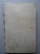 Pergament-Band. Um 1780. 157 leere Blätter. Folio. Die leeren Blätter aus stärkerem Bütten mit