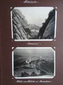 Fotoalbum.- Linienschiff Elsass. Mittelmeer-Reise 1926. Album mit 45 Originalfotografien. Lwd.-Album
