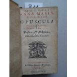 Schurman, A.M. Opuscula Hebraea, Latina, Graeca, Gallica, Prosaica & Metrica. 3. Aufl. Utrecht,