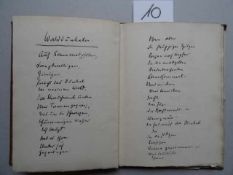 (Hinrichs, Hinrich.) Nur für Sie, mein lieber Scholz. Handschriftliche Texte und Gedichte. 33