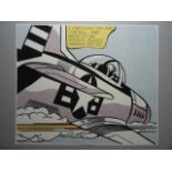 Lichtenstein, Roy (Manhattan 1923 - 1997). Whaam! Farb. Offsetlithographie bei The Tate Gallery,