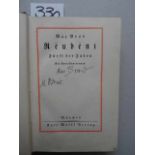 Brod, M. Reubeni. Fürst der Juden. 6.-10 Tsd. München, Wolff, 1925. 3 Bll., 524 S. OLwd. (etw.