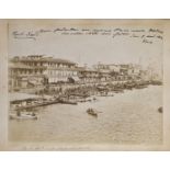 Asien.- Fotoalbum einer Schiffsreise mit der HAPAG nach China. 1902. 39 Orig.-Fotografien , montiert