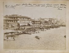Asien.- Fotoalbum einer Schiffsreise mit der HAPAG nach China. 1902. 39 Orig.-Fotografien , montiert
