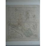 Hamburg.- Karte vom Hamburgischen Gebiet. Altkolor. Kupferstich von T.N. Rolffsen, Hamburg, um 1820.