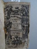 Theologie.- Drexel, J. Gymnasium patientae. München, Leysser, 1630. 12 Bll., 601 S. Mit gestoch.