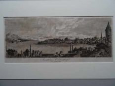 Konstantinopel.- Ansicht von Constantinopel von Galata aus. Kupferstich von 1813. 15 x 40 cm.