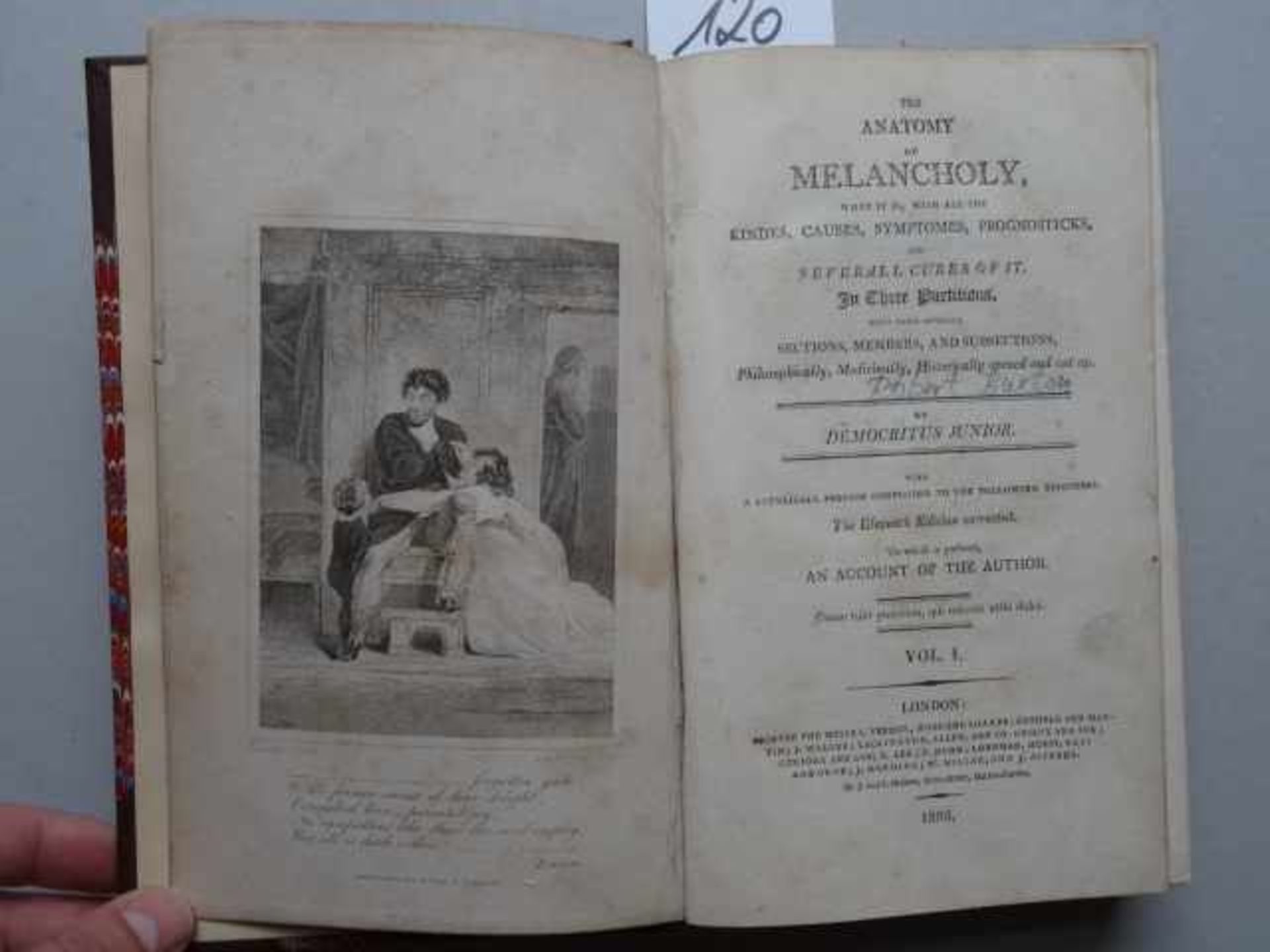 Medizin.- Democritus Junior (d.i. Burton, R.). The Anatomy of Melancholy, what it is, with all the