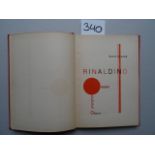 Konrad, K. Rinaldino. (Prag), Odeon, 1927. 137 S., 1 Bl. Olwd. mit goldgepr. RTitel. Original-