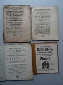 Bremen.- 4 Schriften zur Juristerei in Bremen, 1696-1770. 4 Brosch.-Hefte. 1. Erneuert- und