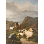 Jones, Adolphe Robert (Brüssel 1806 - 1874). Schafe. Öl auf Leinwand. Um 1870. Unten rechts