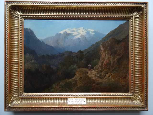 Piepenhagen, August (Soldin 1791 - 1868 Prag). Wanderin in den Alpen. Öl auf Leinwand. Um 1820. - Image 2 of 4