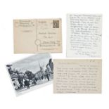 Borchert, Wolfgang (Schriftsteller; Hamburg 1921 - 1947 Basel). 4 eigenhändige Postkarten (jeweils