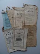 Amerika.- 10 nordamerikanische Almanache und Kalender aus den Jahren 1820-80. Mit einigen
