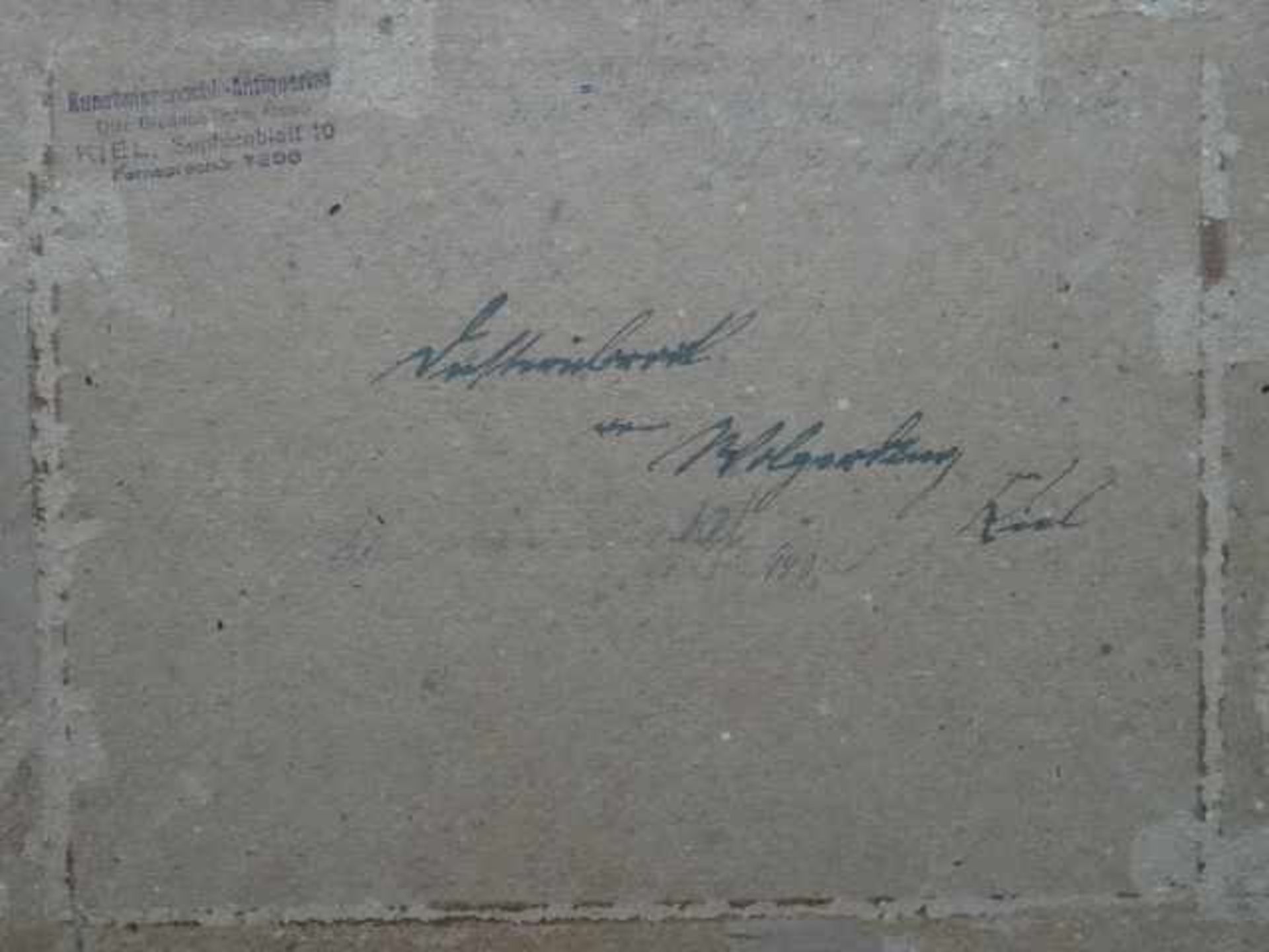 Wolperding, Friedrich Ernst (?) (Kiel 1815 - 1888). Düsternbrook. Aquarellierte Federzeichnung auf - Bild 4 aus 4