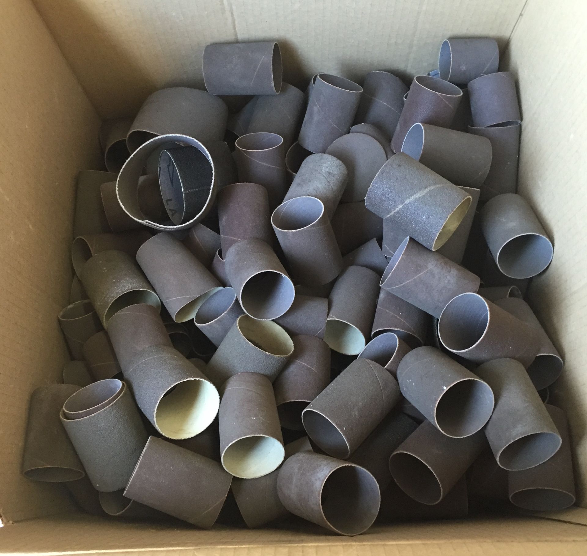 Large Box Cylindrical 360 degree sanding tubes