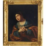 Italian School around 1800, Portrait of a girl, oil on canvas, framed. 52x41cm