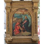Orazio Samacchini (1532-1577)-studio, Jesus with Saint Peter and two fishers at the Sea of