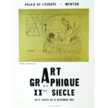 Picasso 1969 PICASSO PABLO Art Graphique du XX ème Siècle. Palais de l'Europe - Menton. 1969. Le