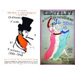 Lot de 2 Affiches : Chatelet & Chapeaux d'Hier vers 1950 Lot de 2 Affiches Non Entoilées / Lot of