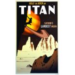 Titan Role the rock affiche signée par Steve Thomas vers 2000 THOMAS STEVEN 1 Affiche Non-Entoilée /