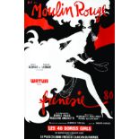 Lot de 39 Affiches / Posters : Moulin Rouge Frénésie 1986 GRUAU ( d'après ) Graphique Paris Lot de