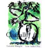 Chagall 1962 CHAGALL MARC Galerie Maeght. 1962. Mourlot 1 Affiche Non-Entoilée / Poster on Paper not