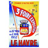 France d'Outre-Mer - Le Havre 1952 Le Havre ( Seine Maritime) SIMON A. 3ème Foire d'Exposition 1952.