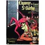 Liqueur du Couvent de Sainte Barbe vers 1920 CONCHON L. Louis Galice Paris 1 Affiche Non-