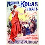 Kolas Frais Maison Secrestat vers 1900 Bordeaux (Gironde) TAUZIN LOUIS F. CHAMPENOIS Paris Affiche