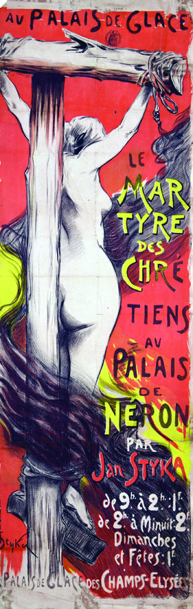 Palais des Glaces vers 1900 STYKA Charles Verneau Paris 1 Affiche Non-Entoilée / Poster on Paper not