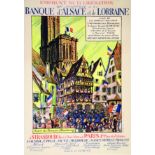 Banque d'Alsace et de Lorraine 1917 Strasbourg (Bas-Rhin) HANSI Emprunt de la Libération. Entrée des