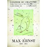 Max Ernst Galerie du Chapitre 1977 ERNST MAX Tourneville Gentilly 1 Affiche Non-Entoilée / Poster on
