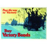 Pave the Way to Victory, Buy Victory Bonds - affiche Canadienne 1918 Affiche entoilée/ Poster on