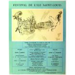 Festival de L'Ile Saint Louis 1965 CHAGALL MARC Soirée d'ouverture le 24 juin 1965 Mourlot Paris