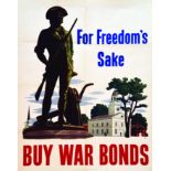 For Freedom's Sake 1943 ATHERTON JOHN John Atherton U.S. Government printing office 1 Affiche Non-