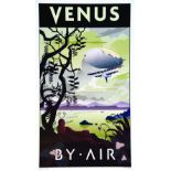 " Venus By Air affiche signée par Steve Thomas vers 2000" THOMAS STEVEN 1 Affiche Non-Entoilée /