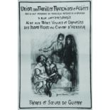 Union des Familles Françaises et Alliées vers 1918 LEMAIRE GERMAINE Aide aux Mères Veuves et