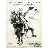 Venez en Aide aux Soldats Alsaciens - Lorrains 1916 FRIAND E. Berger - Levrault Nancy 1 Affiche