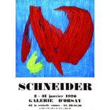 Schneider Galerie d'Orsay Paris 1976 SCHNEIDER Smi Paris 1 Affiche Non-Entoilée / Poster on Paper