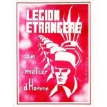 Légion Etrangère - Un Métier d'Homme 1974 BARBIS A. 1 Affiche Non-Entoilée / Poster on Paper not