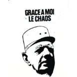 Grace a moi le Chaos 1968 1 Affiche Non-Entoilée / Poster on Paper not lined B.E. B + plis / folds