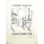 Giacometti vers 1960 GIACOMETTI ALBERTO Galerie Maeght. Aff. Entoilée. / Poster on Linen B.E. B + 73