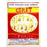 Ceret - Picasso - Editions Madoura - Vallauris 1958 1958 PICASSO PABLO Arnera Vallauris Affiche
