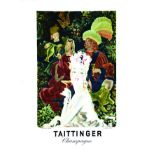 Champagne Taitinger vers 1950 PAULIER Debar Paris Affiche entoilée/ Poster on Linnen B.E. B + 35,5 x