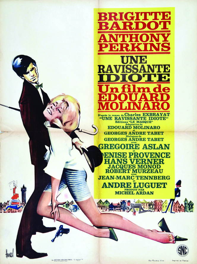 Brigitte Bardot - Une Ravissante Idiote HUREL Brigitte Bardot, Anthony Perkins - Un film d'Edouard