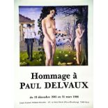 Paul delveaux Centre Cult Wallonie 1986 DELVAUX PAUL 1 Affiche Non-Entoilée / Poster on Paper not