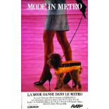Mode in Métro 1984 - RATP 1984 Bedos Paris 1 Affiche Non-Entoilée / Poster on Paper not lined B.E. B