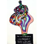 Les Nanas Galerie Iolas vers 1960 SAINT PHALLE Niki de Mourlot 1 Affiche Non-Entoilée / Poster on